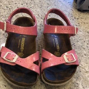 Birkenstock Pink Sandals with Adjustable Straps